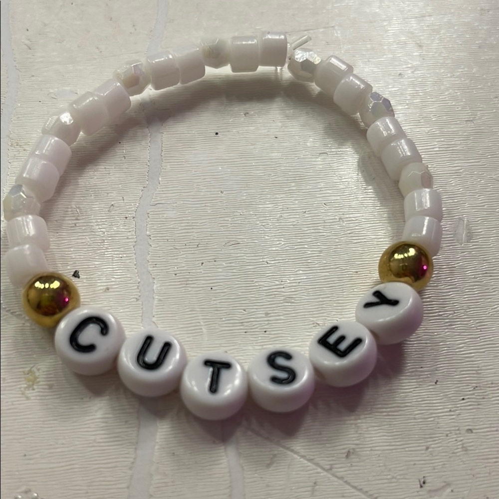 White and Gold Kids Bracelet